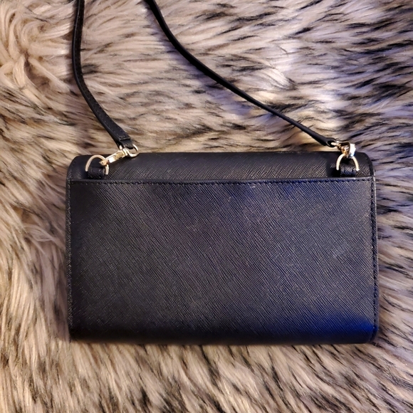 SOLD-Kate Spade Black Wallet Style Crossbody Purse - Picture 2 of 7